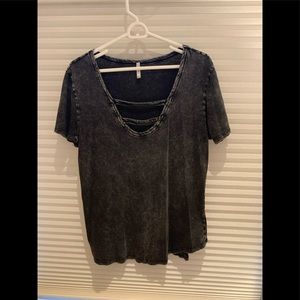 Z supply distressed black T shirt size L